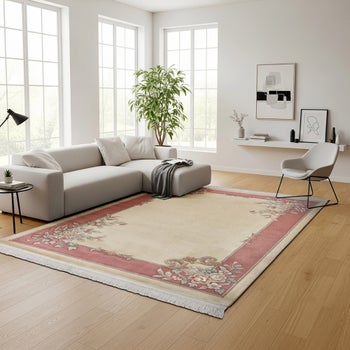 Pagoda Hand Knotted Rug Collection, Amden Ivory | Costco