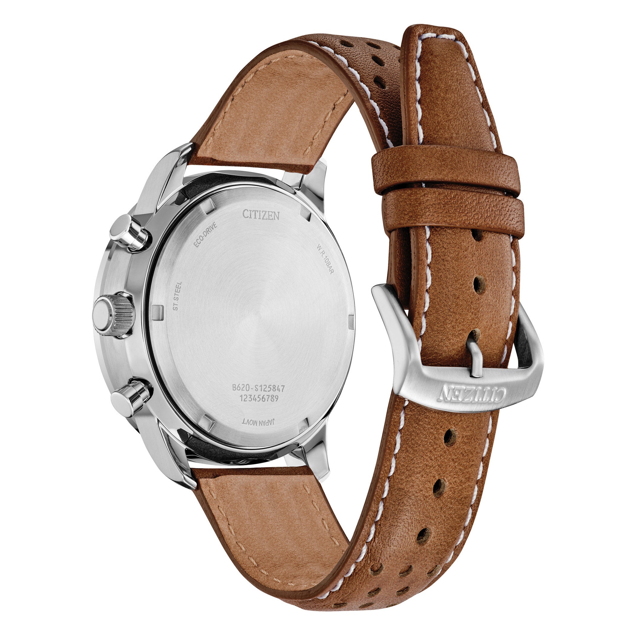 ECOウォター Citizen Eco Drive Weekender Chronograph Stainless Steel Quartz