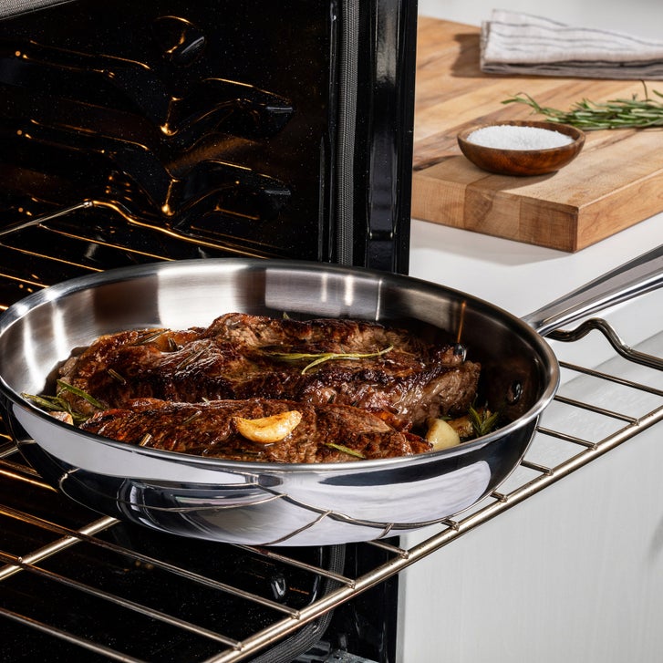 T-fal Pro Tri-Ply Stainless Steel 3-piece Frypan Set | Costco