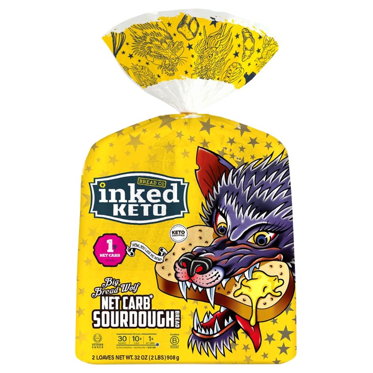 Inked Bread Co. Keto Sourdough Bread, Sliced, 16 oz, 2 ct | Costco