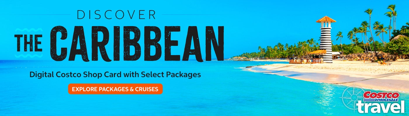 Discover the Caribbean. Digital Costco Shop Card with select packages. Explore Packages and cruises. Costco wholesale travel.