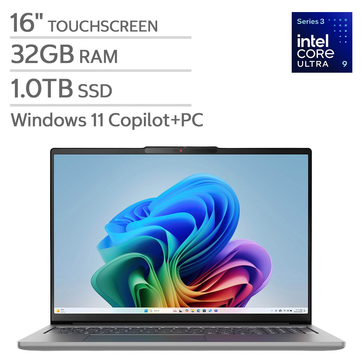 Lenovo IdeaPad Pro 5i 16" TouchScreen Laptop — Intel Core Ultra 9 386H