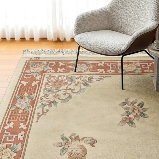 Pagoda Hand Knotted Rug Collection, Lugano Ivory | Costco