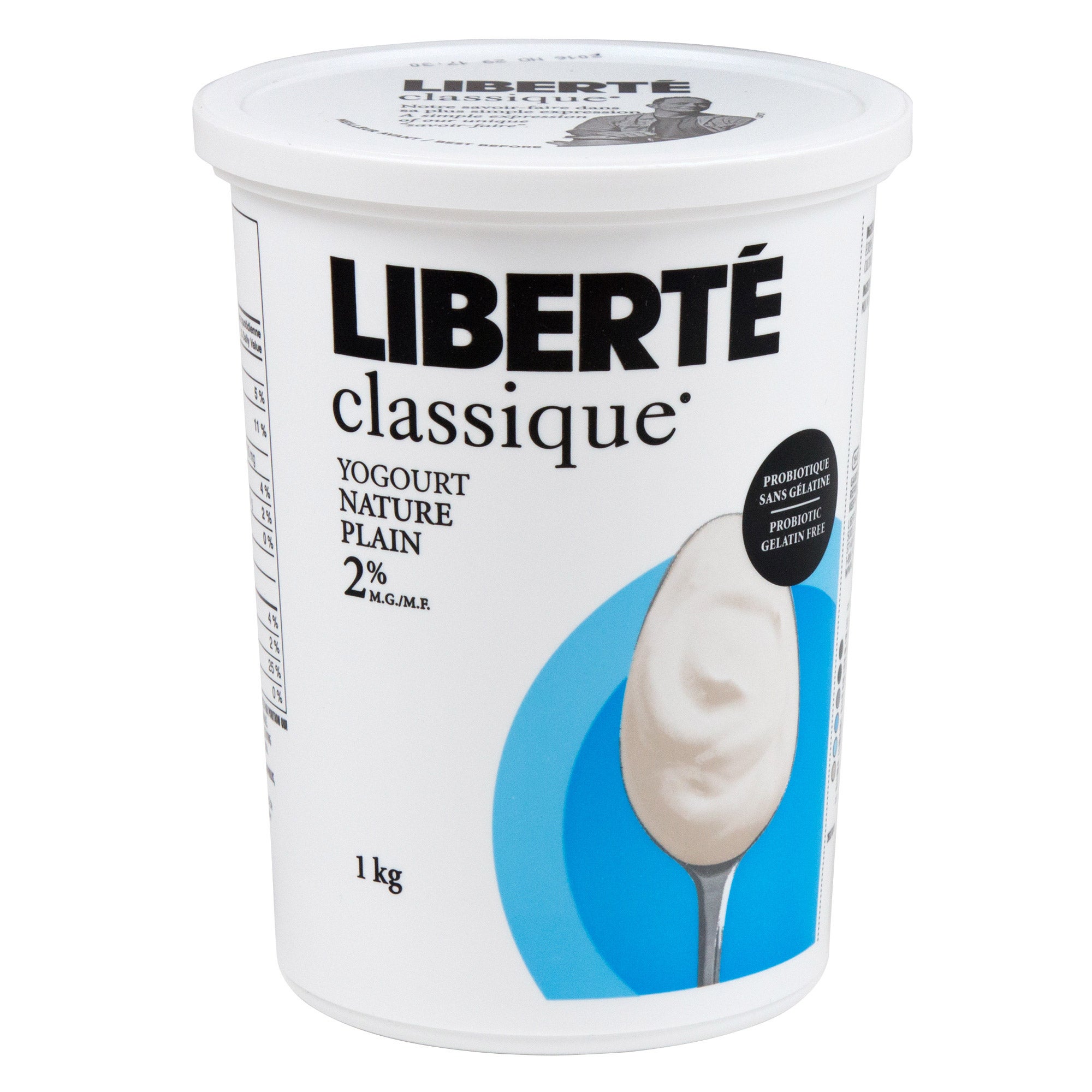 Liberté Classique Plain 2% Yogurt, 2 × 1 kg | Costco