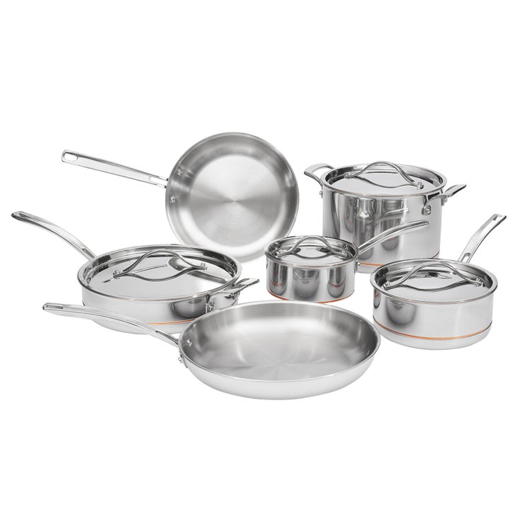 コストコオリジナルKirkland Stainless 10点セット Kirkland Signature 5-ply Clad Stainless Cookware Set, 10-pieces