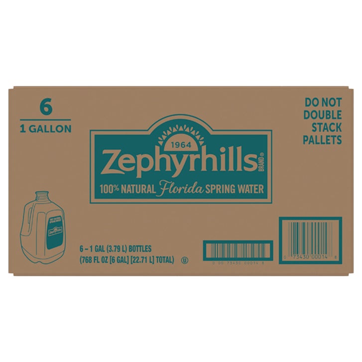 Zephyrhills Natural Spring Water, 1 Gallon, 6 ct | Costco
