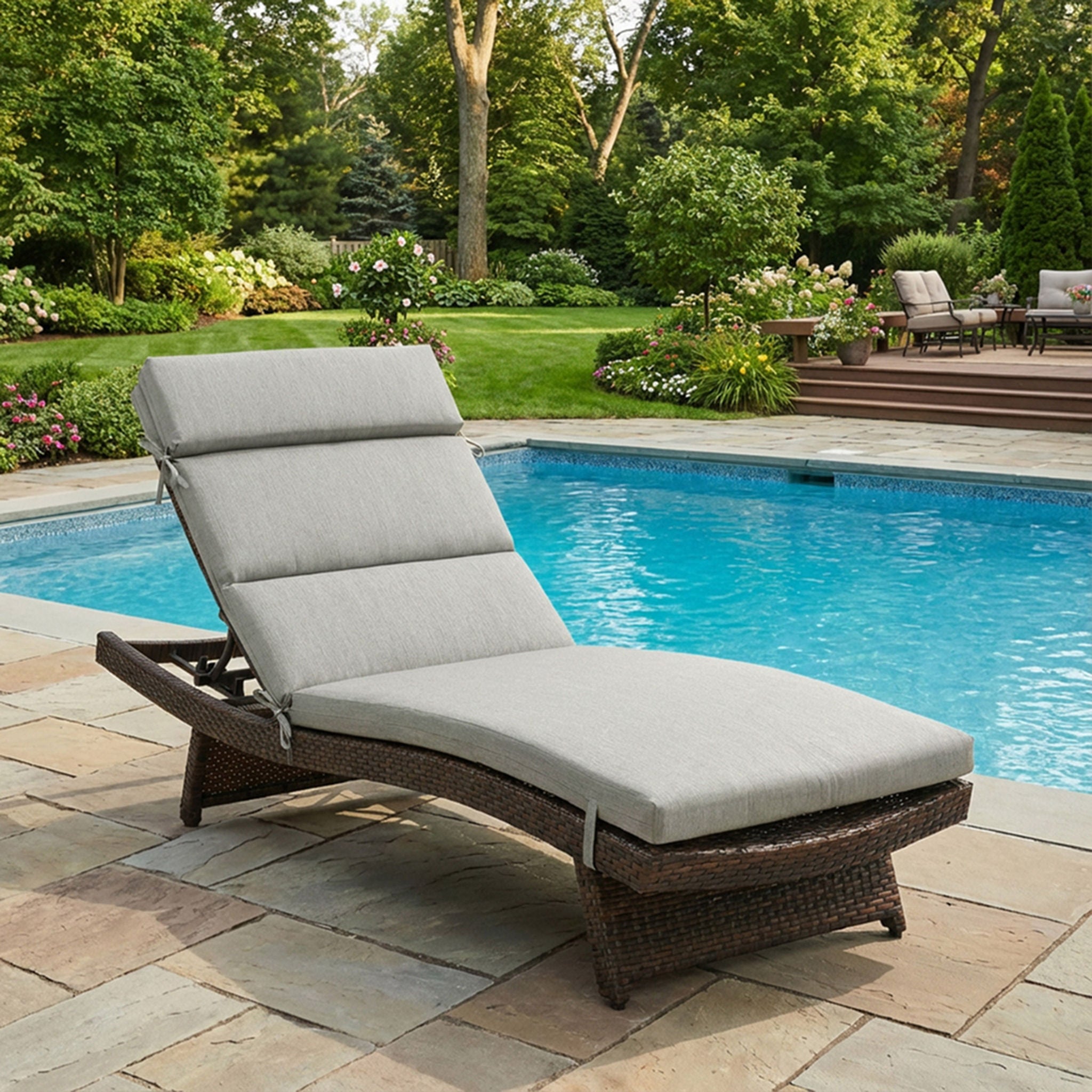 Brentwood Originals Outdoor Chaise Cushion, 2-pack
