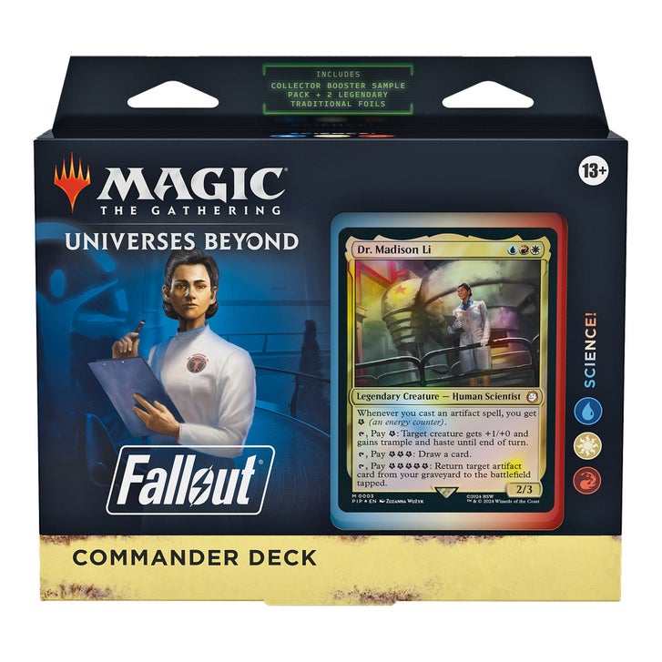mtg fallout set booster box Magic: The Gathering Commander Deck Boy cards Magic: The Gathering TCG Universes