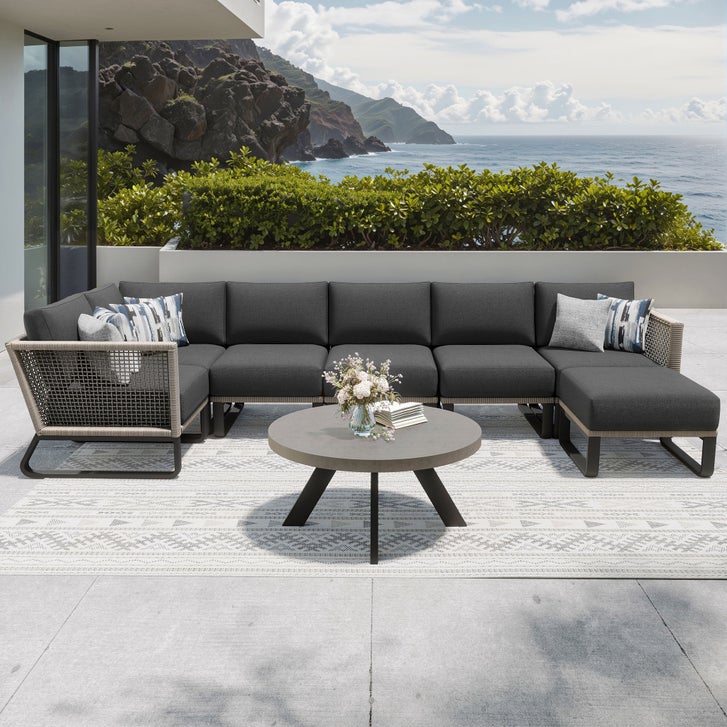 エスタシオン・デ・神戸 黒　M(Size) Sirio Madison 8-piece Outdoor Patio Seating Set | Costco