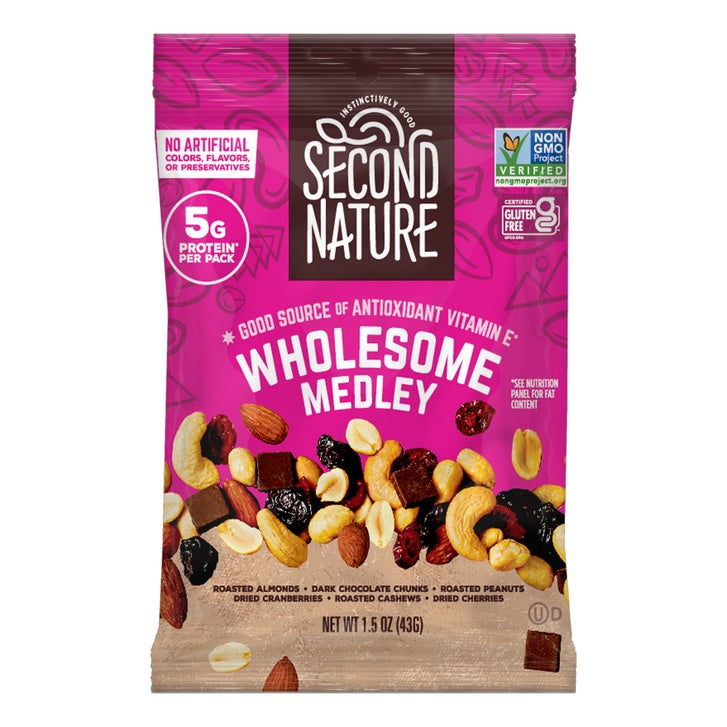 Second Nature Trail Mix, Wholesome Medley, 1.5 oz, 16-count | Costco