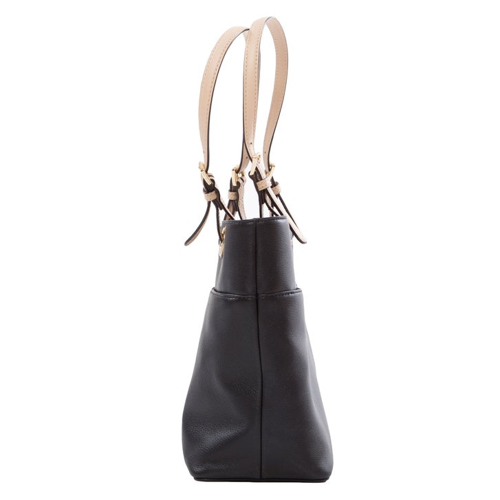 Michael Kors Bedford Top Zip Pocket Tote Bag, Black | Costco