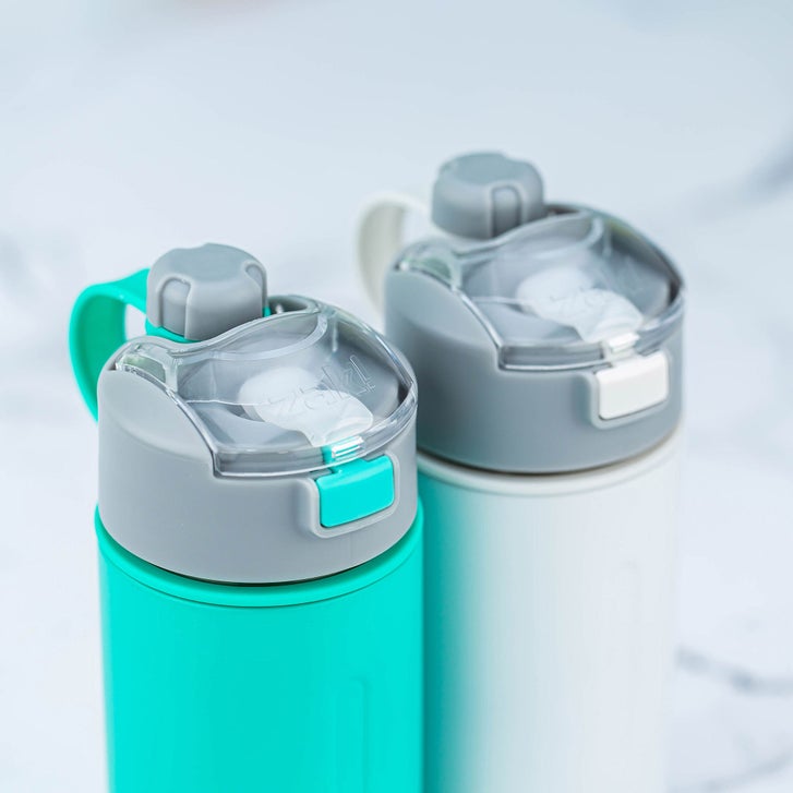 Zak Designs Genesis Versa Stainless Steel Water Bottle 2-pack with