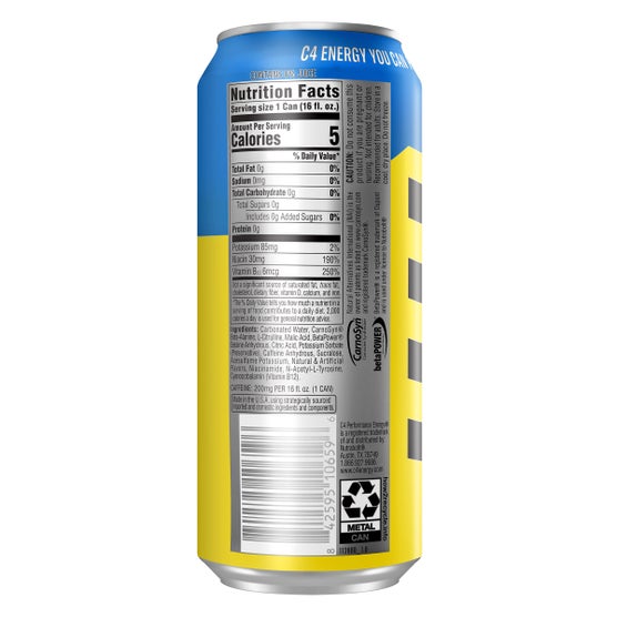 C4 Performance Energy Drink, Frozen Bombsicle, 16 fl oz, 12-count