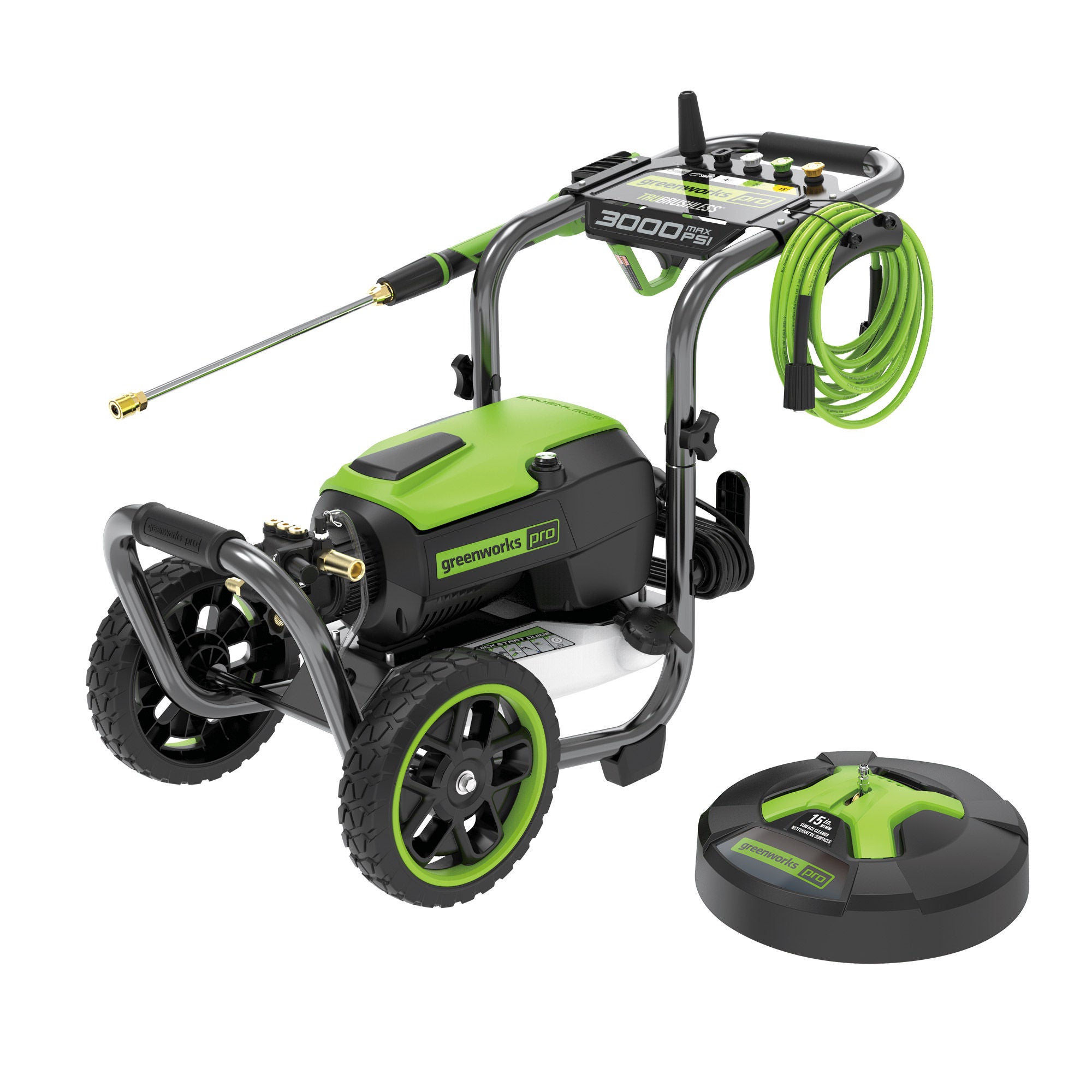 プロリテック社AIRQ270 sawgrass Greenworks 3000 PSI TruBrushless Pressure Washer with Bonus 15