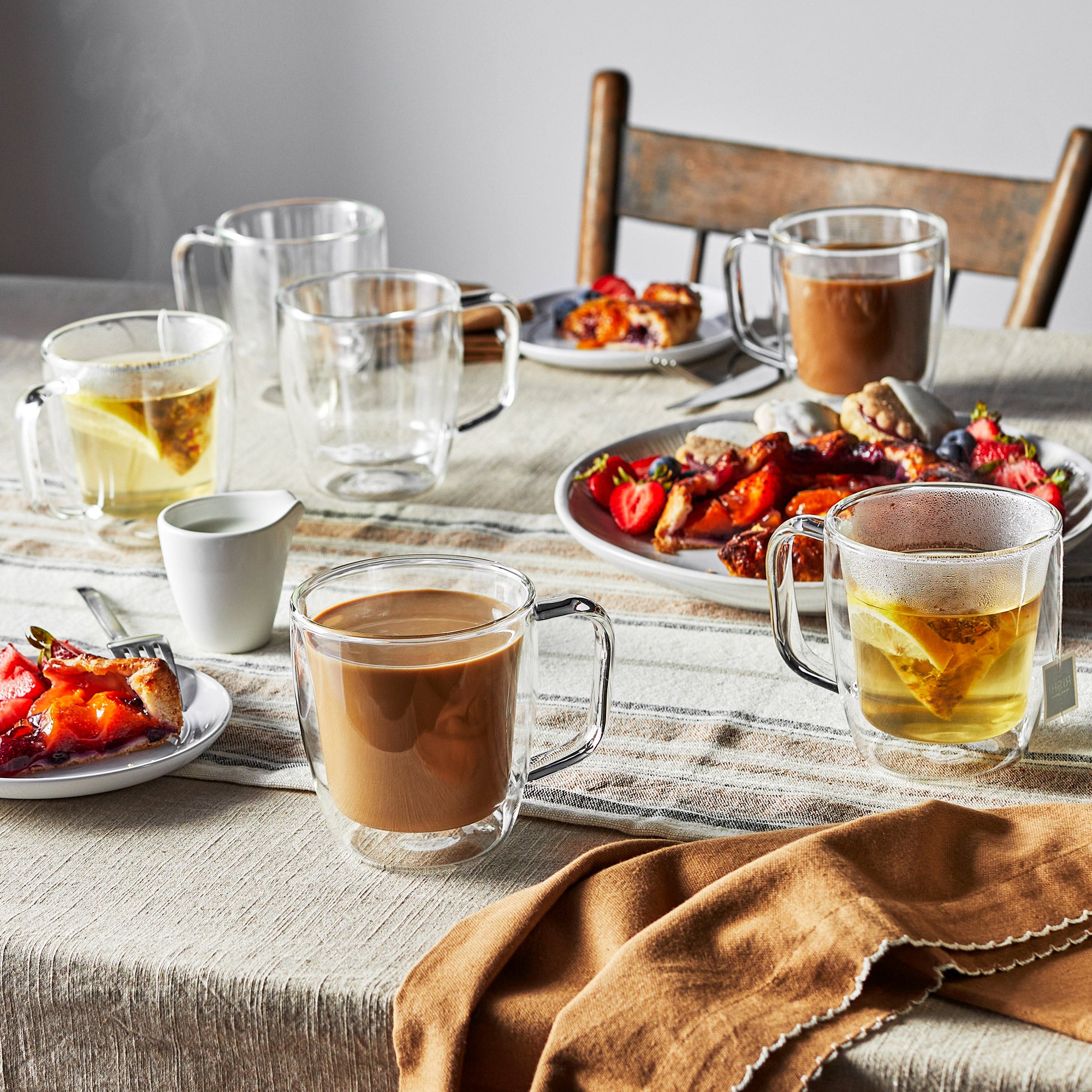 J.A. Henckels 6-piece Double Wall Glass Mug Set | Costco