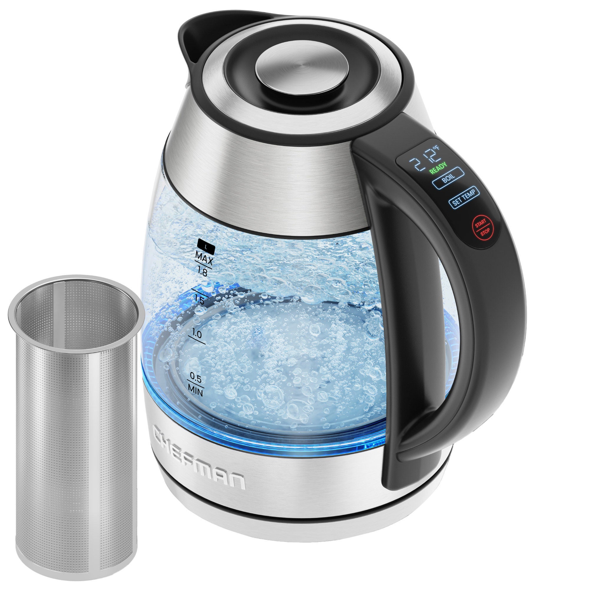 Chefman Custom-Temp 1.8L Electric Kettle