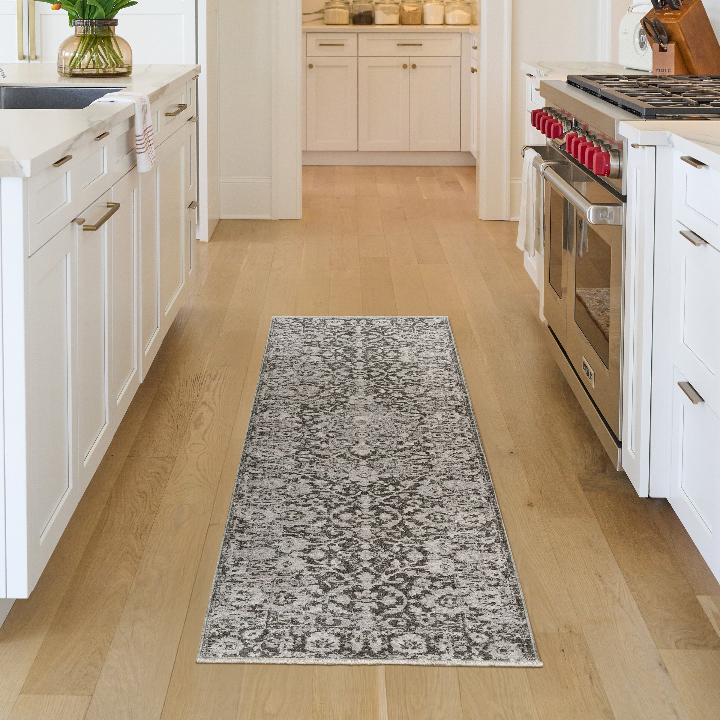 Nourison Pure Home Runner Rug, Misty, 2’2” x 7’6”