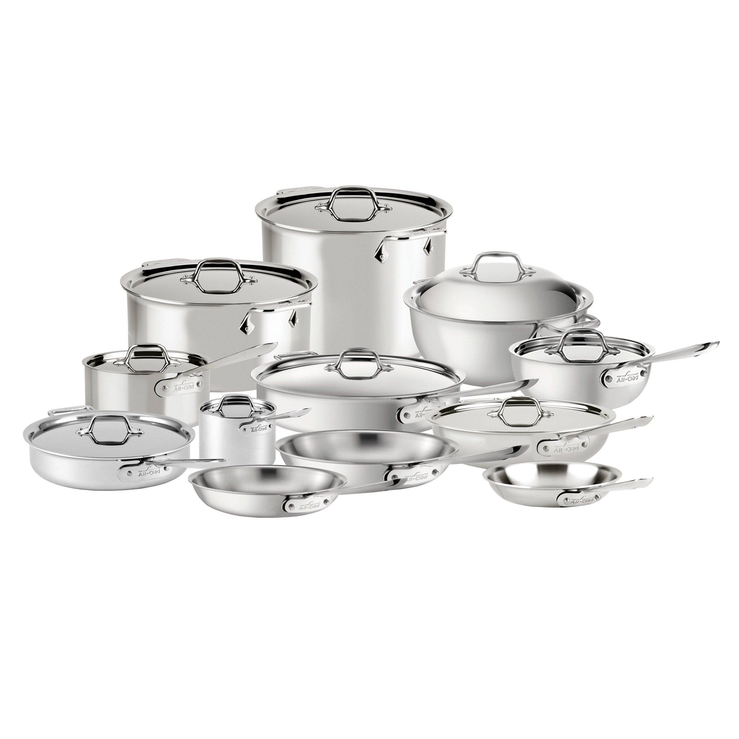All-Clad D3 21-piece Stainless Steel Cookware Set | Costco