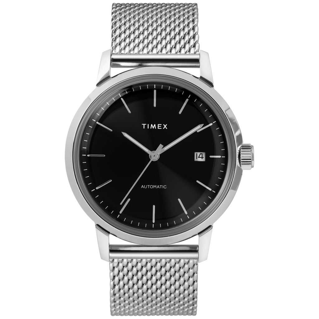 Timex Marlin Black Dial Stainless Steel Automatic Men display picture 3