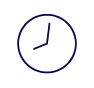 Reduce time Icon of a clock