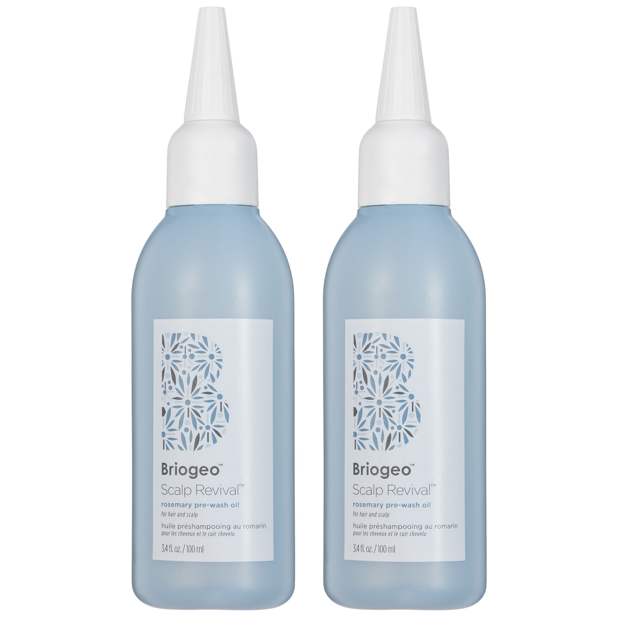 Briogeo Scalp Revival Rosemary Pre-Wash Oil, 3.4 fl oz, 2-pack
