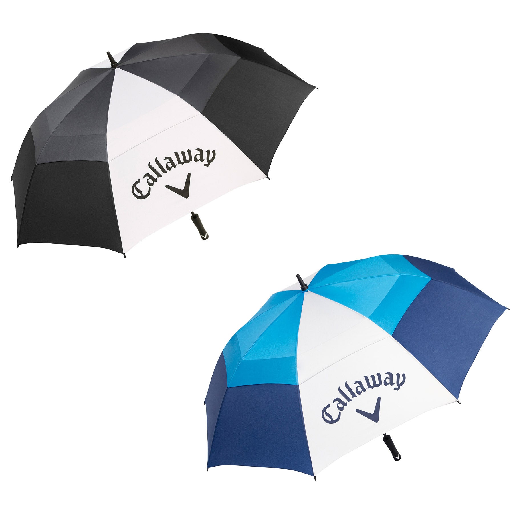 Callaway 62” Automatic Open Vented Golf Umbrella, 2-pack