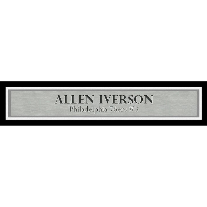 Allen Iverson Autographed Framed 16” x 20” Photo Philadelphia