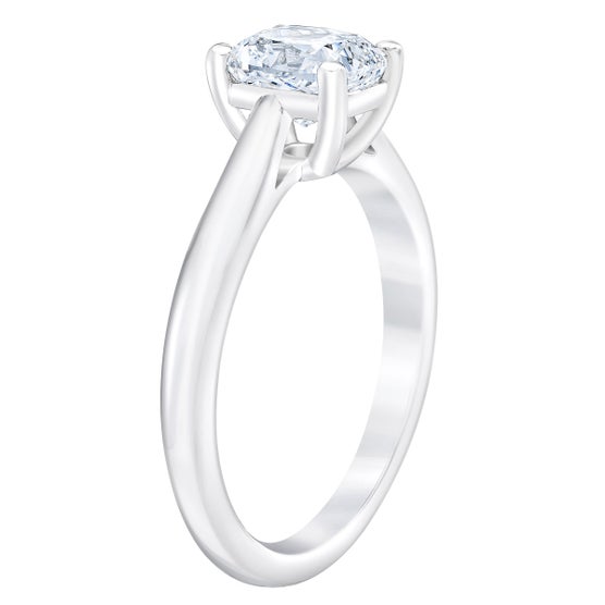 Cushion Cut 1.51 ct VVS2 Clarity, D Color Diamond Platinum Solitaire ...