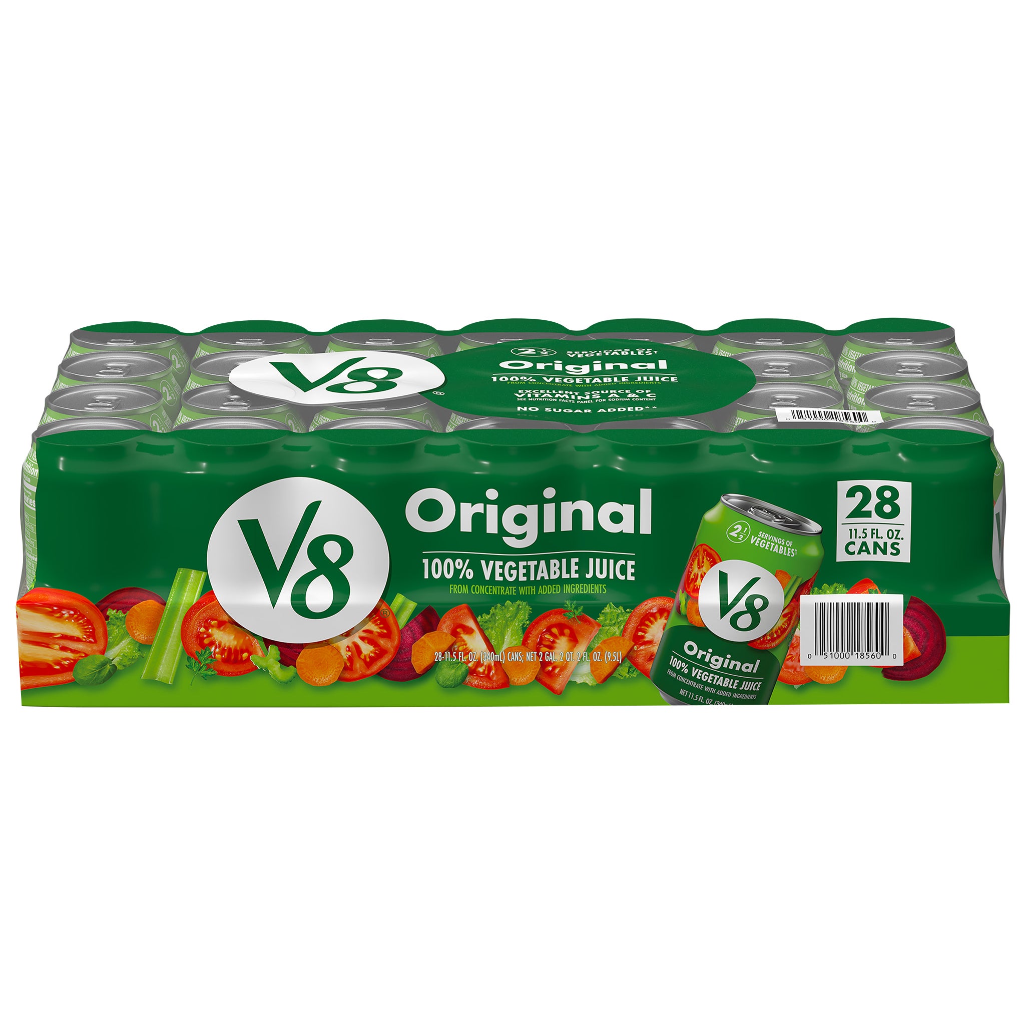 V8 100% Vegetable Juice, Original, 11.5 fl oz, 28 ct | Costco