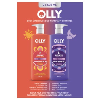 Olly Bright and Renew Body Wash Duo, 2 x 502 mL