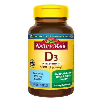 Vitamin D Extra Strength 125 mcg, 240 Softgels