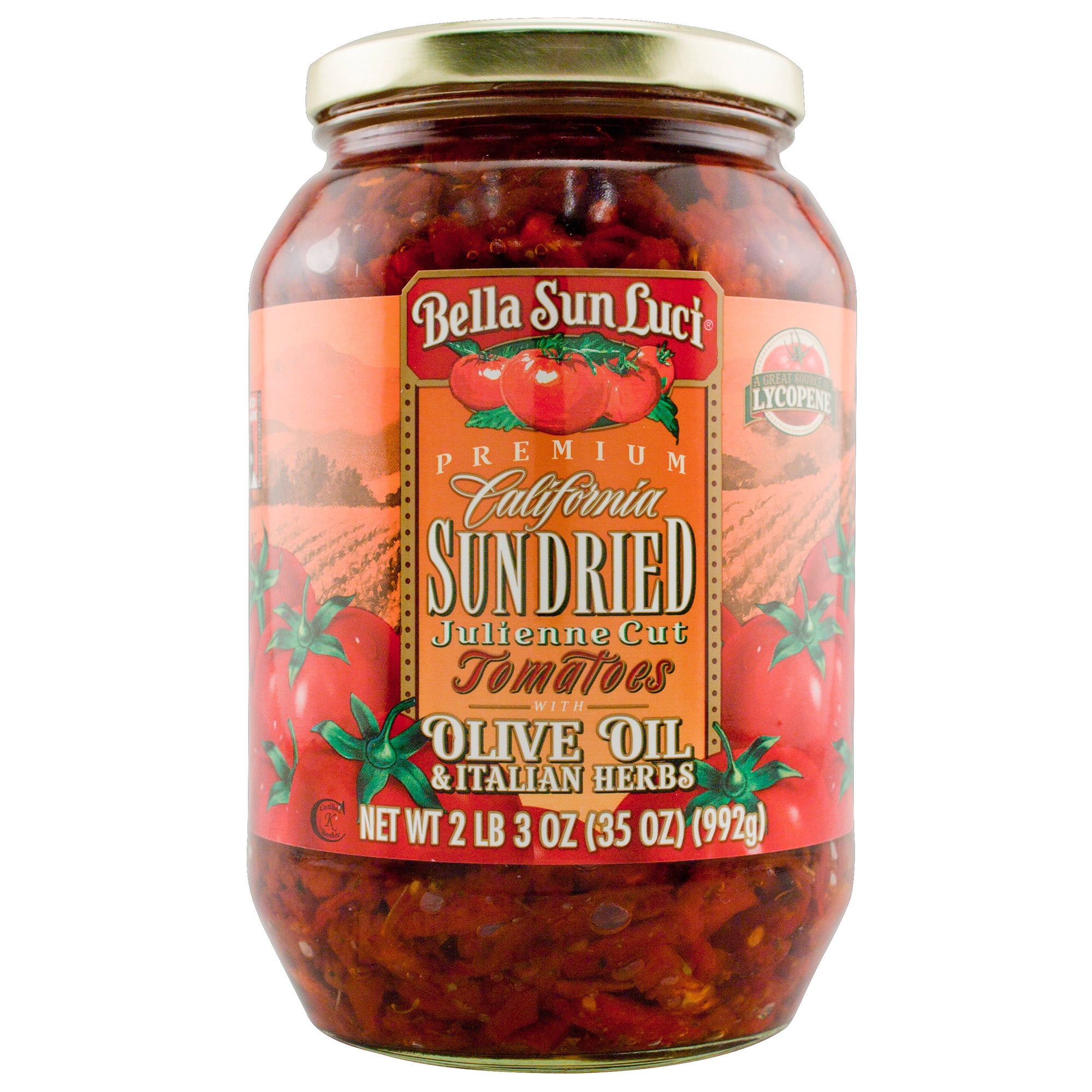 Bella Sun Luci Sun Dried Tomatoes In Olive Oil & Italian Herbs, 35 oz