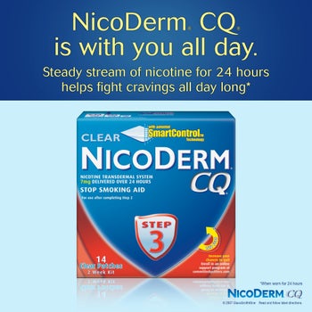 NicoDerm CQ Quit Smoking Aid 7 mg Patch, 14 Clear Patches