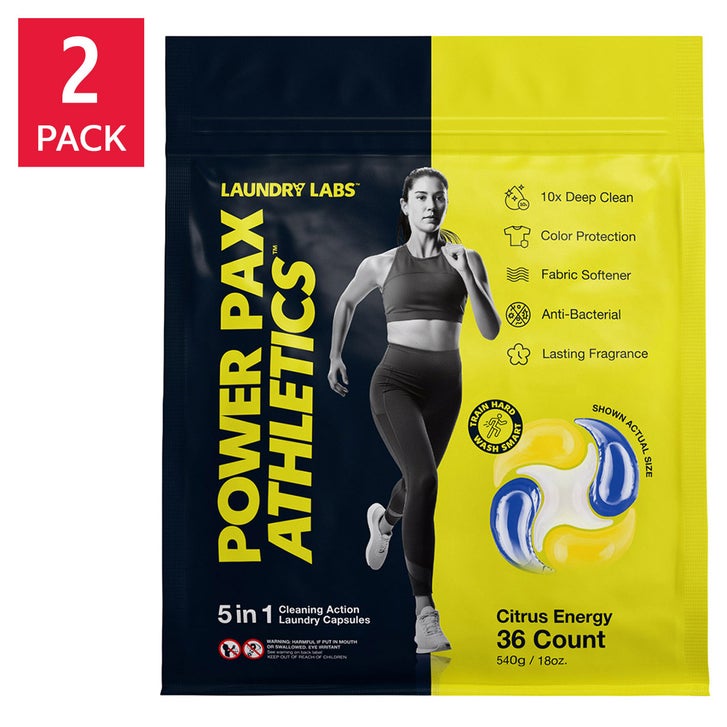 Laundry Labs Athletics Power Pax 5-in-1 Advanced Care Laundry Capsules ...