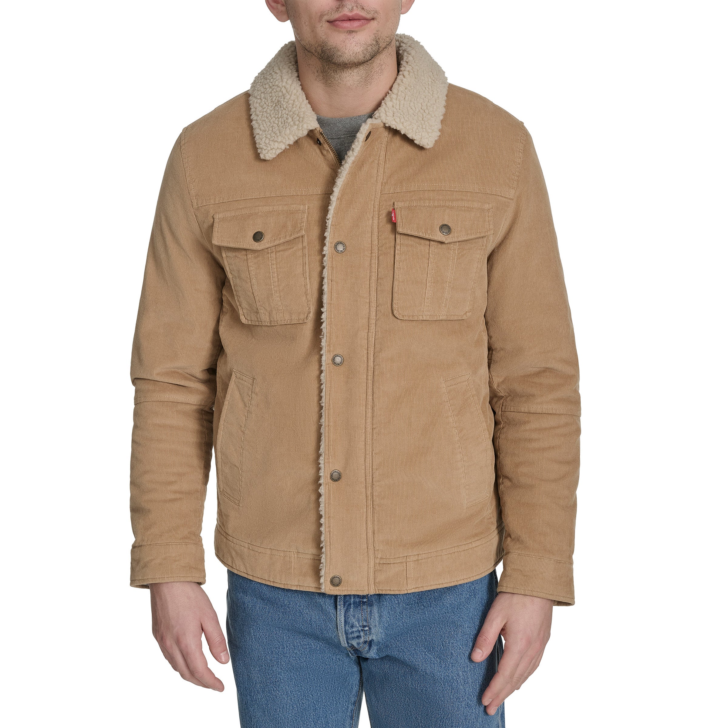 Levi's Men's Sherpa-Lined Corduroy Trucker Jacket | Costco