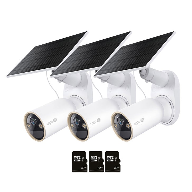 TP-Link Tapo 4K HD Solar Security Camera Kit - No Monthly Fees, 3