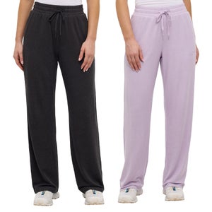 Bench. Women's Wide Leg Lounge Pant, 2-pack