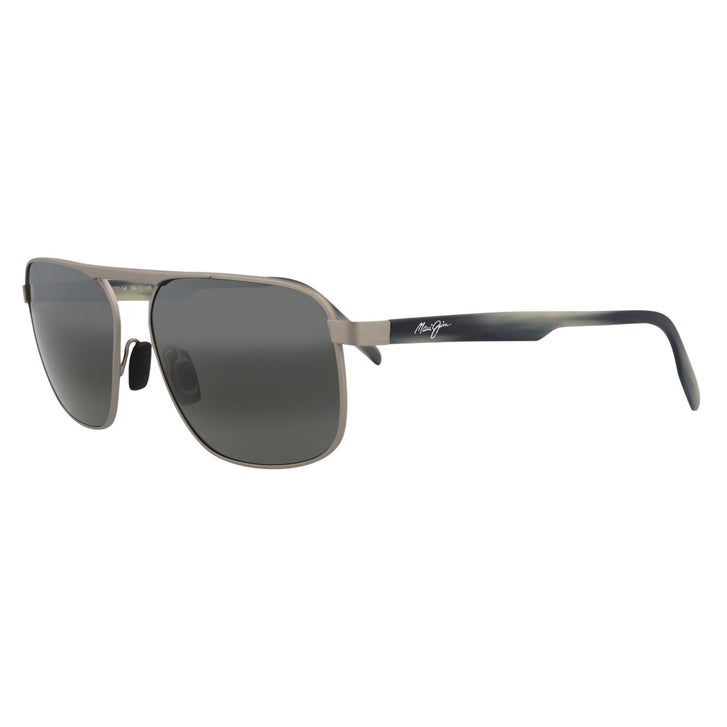 Maui Jim Waihee Ridge 777-14 Grey with Grey Polarized Sunglasses