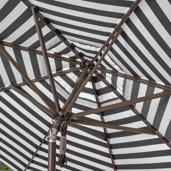 cabana stripe patio umbrella 6 9ft Market Rib Replacement Canopy Yellow celebration or just added touch of style SunVilla 11' Round Cabana Stripe