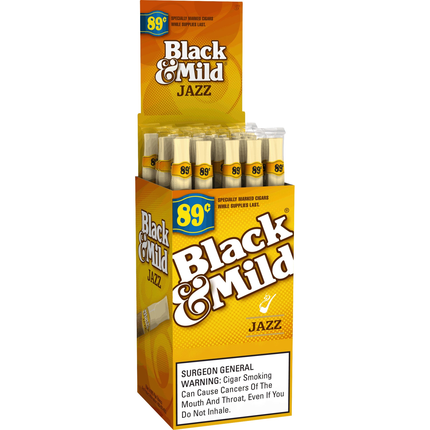BLACK & MILD JAZZ PLST TIP UPRGHT SNGLS 25 CT