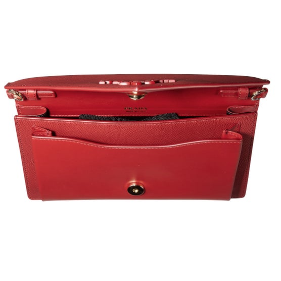 Prada Saffiano Leather Mini Bag, Red | Costco