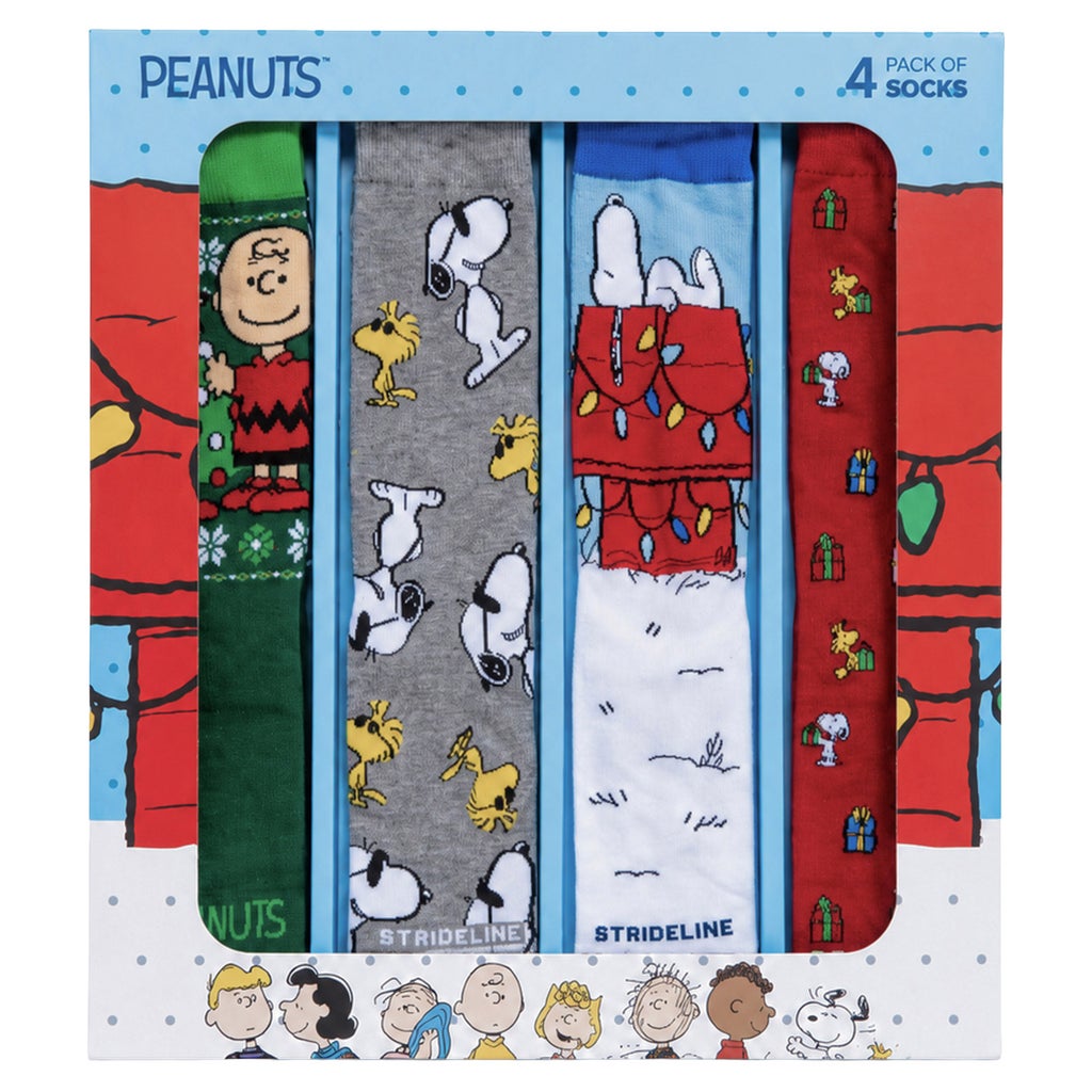 Holiday Novelty Sock 4-pack, Peanuts | Costco