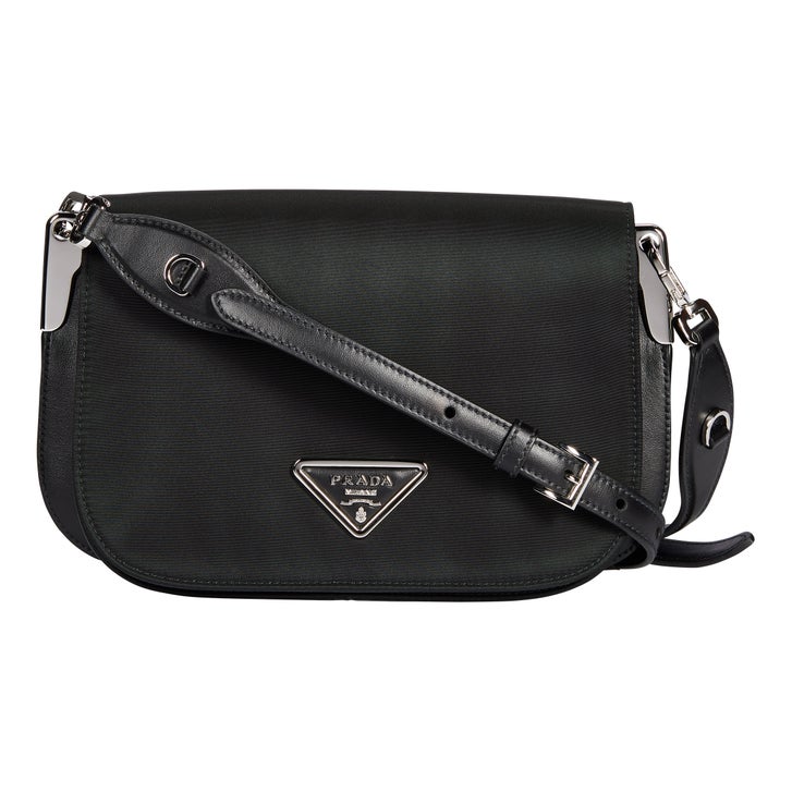 バッグ 1999 prada leather shoulder bag black Prada Leather Leather Shoulder Bag, Black | Costco