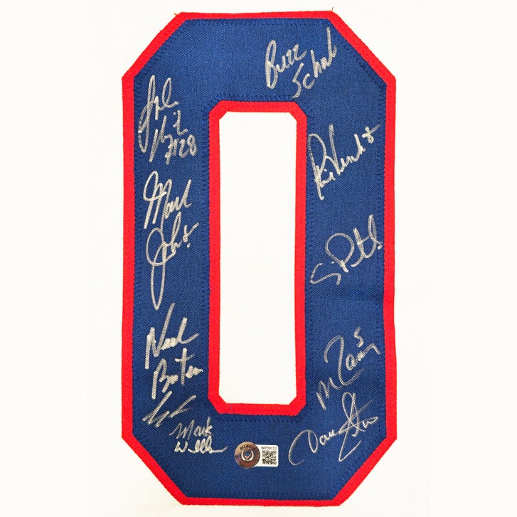 1980 Team USA Miracle on Ice Autographed Framed Red, White, & Blue