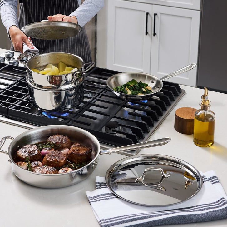 All-Clad D3 13-piece Stainless Steel Cookware Set | Costco