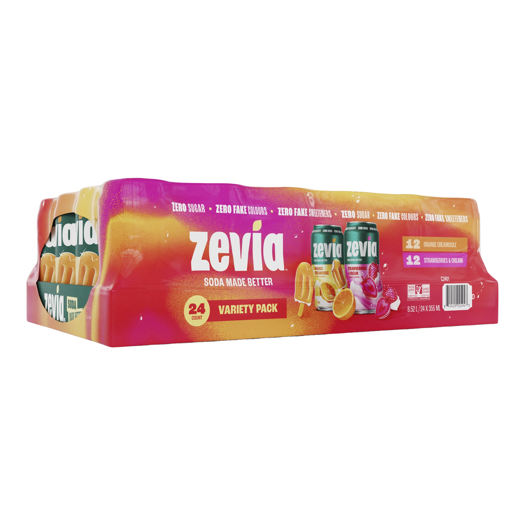 MICRODIET レモン 7 PACKS 　2箱セットISSA Zevia Variety Pack, 24 × 355 mL | Costco