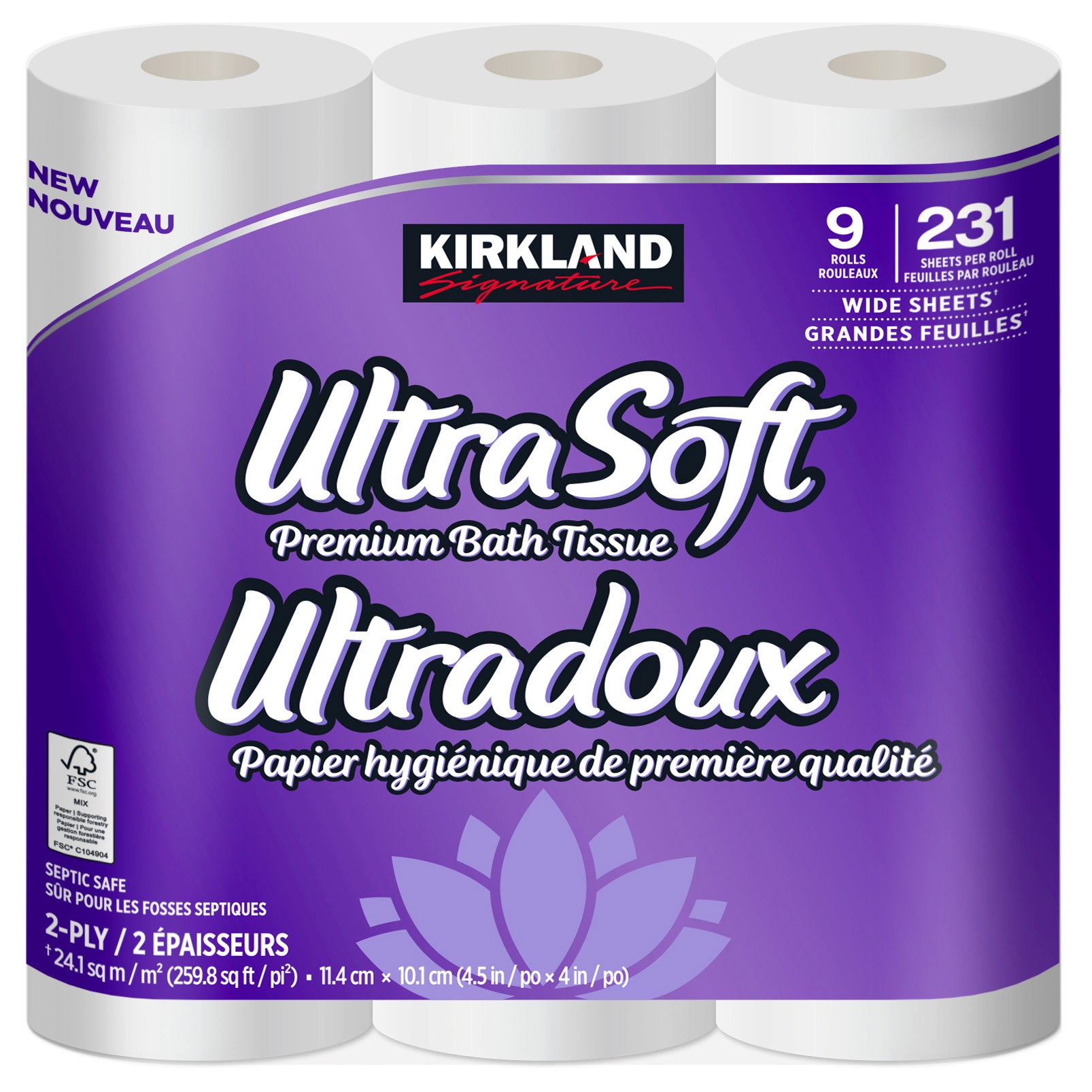 Kirkland Signature Ultra Soft 2-ply Premium Bath Tissue, 36-pack