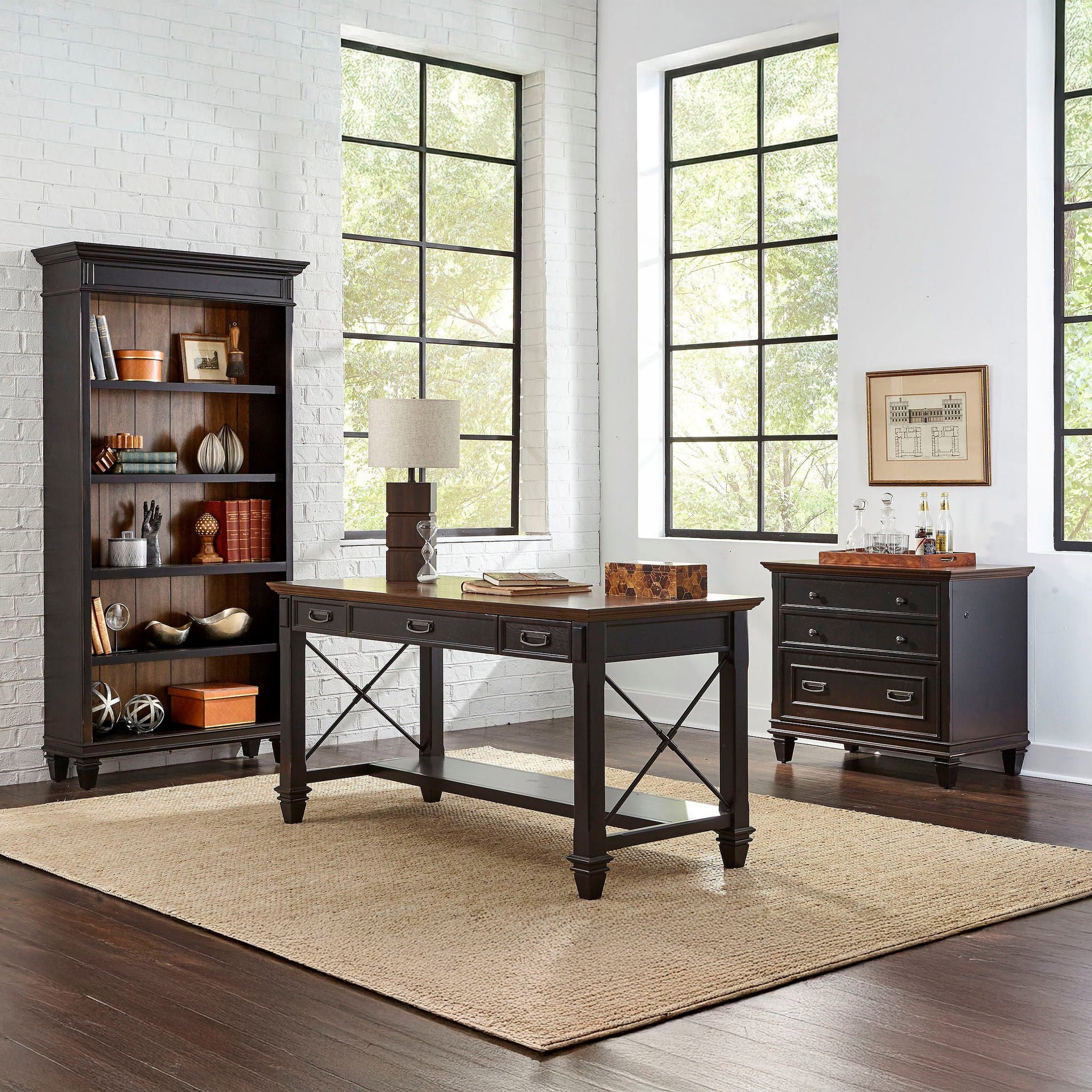 Harrington Writing Desk 3-piece Office Suite | Costco