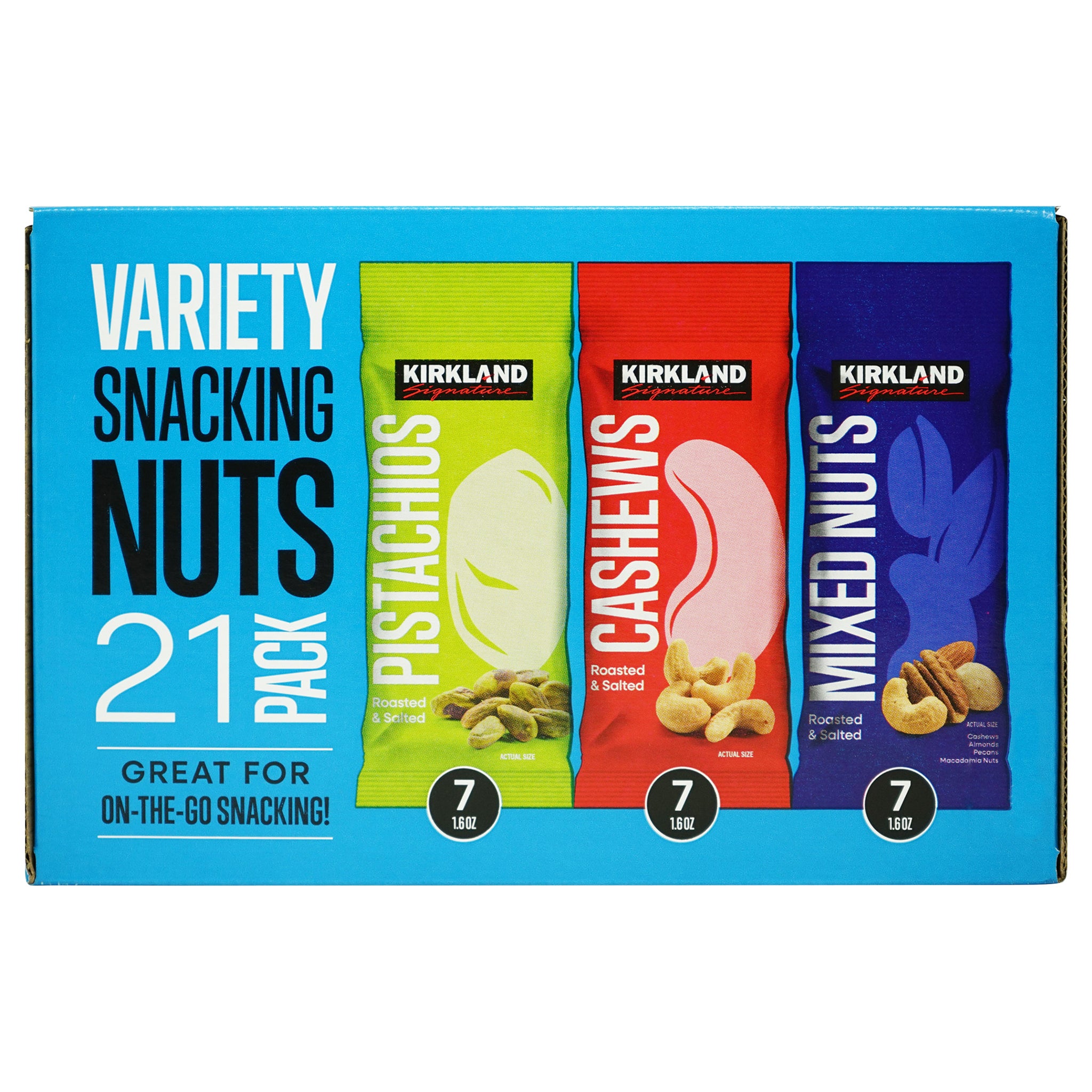 arc 5本セット230g 290g 320g 400g Kirkland Signature Snacking Nuts, Variety Pack, 1.6 oz, 21 ct | Costco