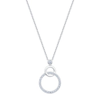 Round Brilliant Diamond Circle Pendant (0.20 ctw)